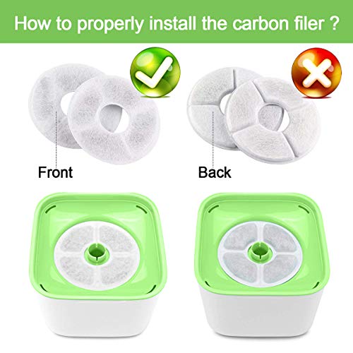Cat Fountain Replacement Filter - 12Pcs,Pet Water Fountain Filter...