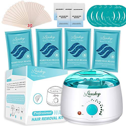 ILansley Wax Kit for Women Men Coarse Body Hair with Strongest Bl...