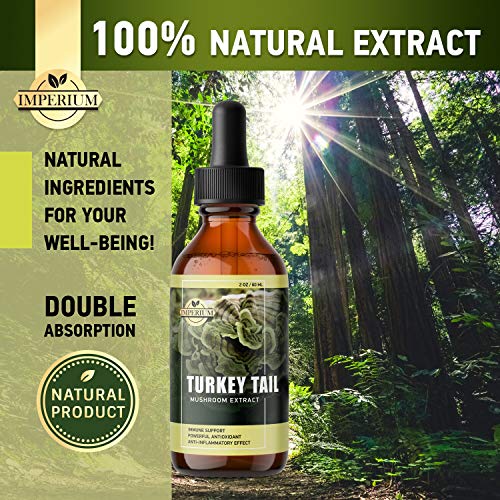 Turkey Tail Mushroom Supplements - Comprehensive Immune System Su...