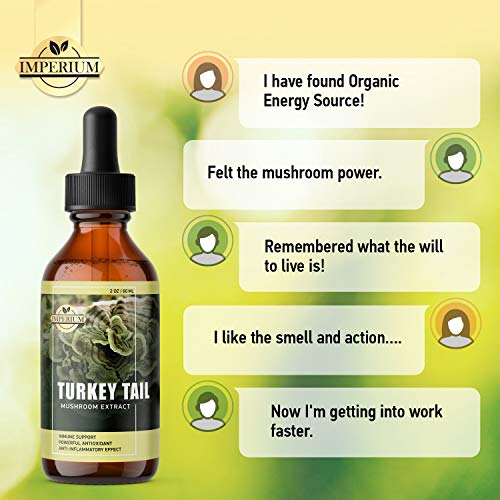 Turkey Tail Mushroom Supplements - Comprehensive Immune System Su...