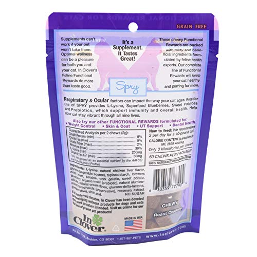 In Clover Spry Daily Respiratory and Ocular Support Soft Chews fo...