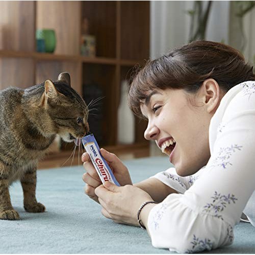 INABA Churu Lickable Purée Wet Treat for Cats | Playful Hand Feed...