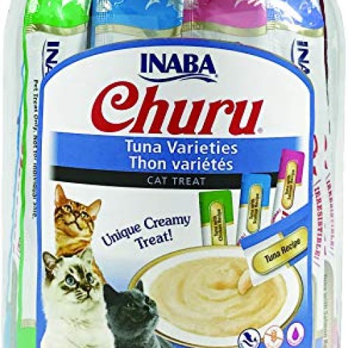 INABA Churu Lickable Purée Wet Treat for Cats | Playful Hand Feed...