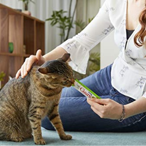 INABA Churu Pops Moist and Chewy Cat Treat Tuna Recipe 4 Tubes