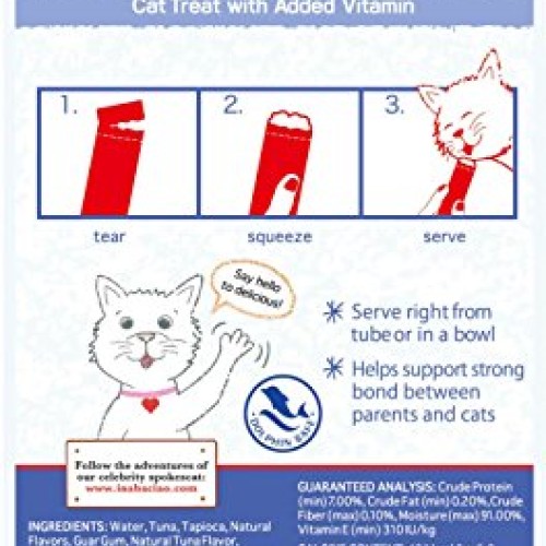 INABA Churu Tuna Recipe Lickable Purée Natural Cat Treats 12 Tubes