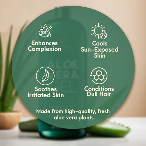 INFINA ESSENTIALS Pure Aloe Vera Gel for Face, Hair & Skin - Soot...