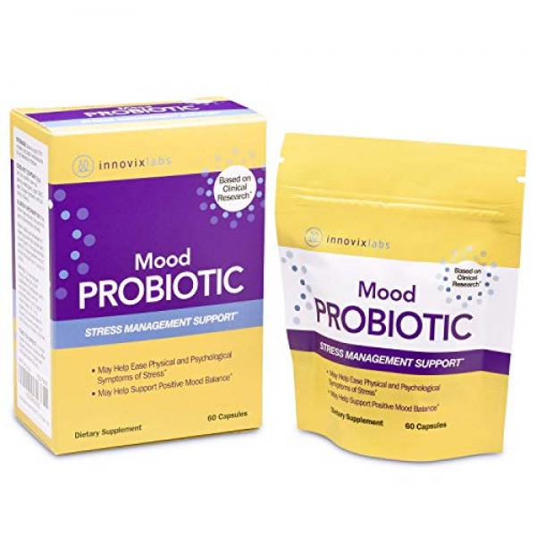 InnovixLabs Mood Probiotic, 60 Capsules, Lactobacillus helveticus...