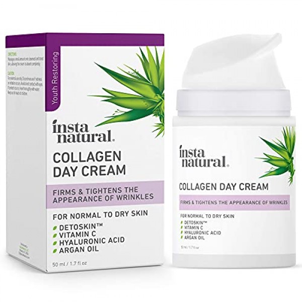 Collagen Face Cream - Anti Aging Daytime Facial Moisturizer - Fir...