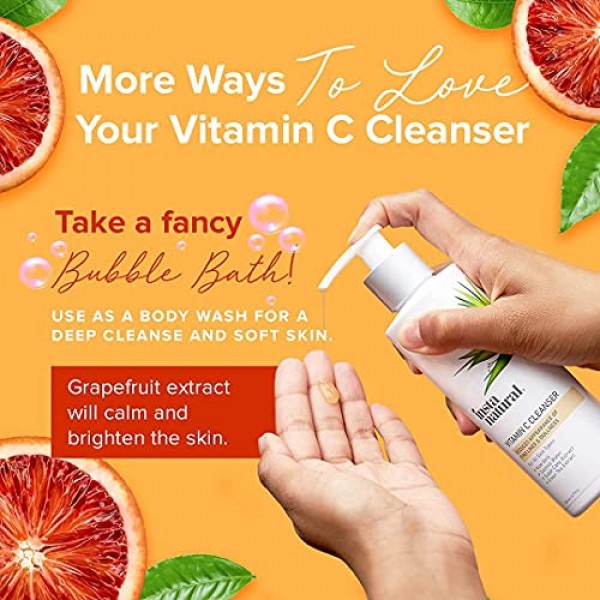 Vitamin C Cleanser - Anti Aging Face Wash & Exfoliating Facial Cl...
