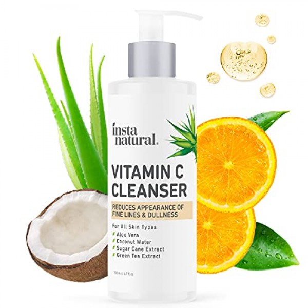 Vitamin C Cleanser - Anti Aging Face Wash & Exfoliating Facial Cl...