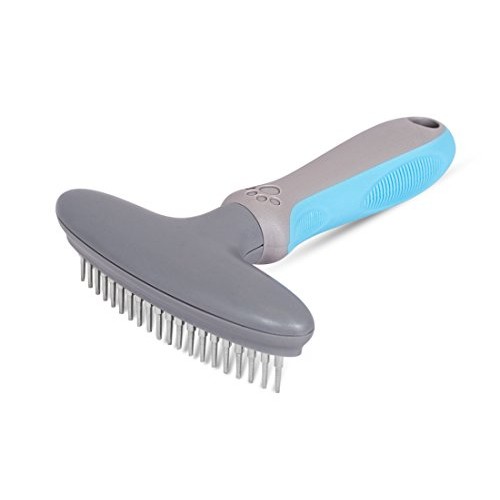 Internets Best Durable Tooth Dog Rake - Pet Comb for Heavy Coats...