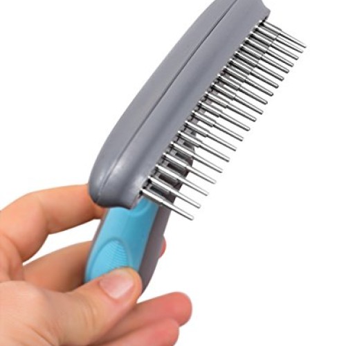 Internets Best Durable Tooth Dog Rake - Pet Comb for Heavy Coats...