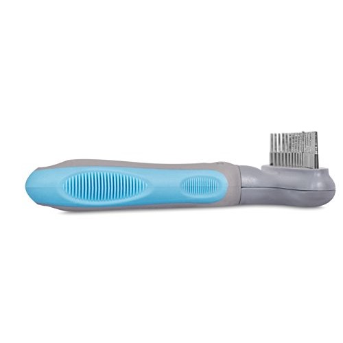 Internets Best Durable Tooth Dog Rake - Pet Comb for Heavy Coats...