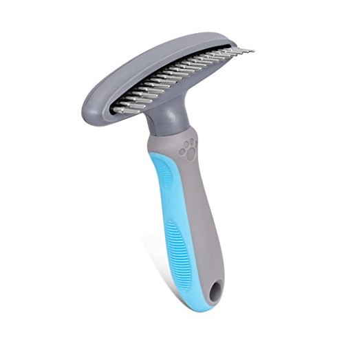 Internets Best Durable Tooth Dog Rake - Pet Comb for Heavy Coats...