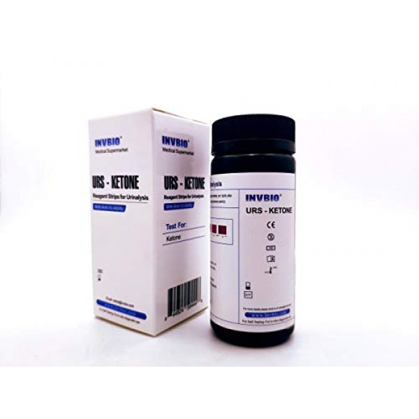 125ct - INVBIO Urine Ketone Test Strips for Testing Ketosis, Home...