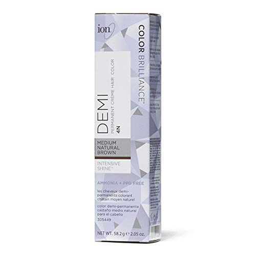 Ion Color Brilliance Intensive Shine Demi Permanent Creme 4N Medi...