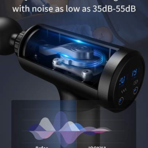 IOOKNA Massager Gun, Deep Tissue Percussion Massager for Pain Rel...