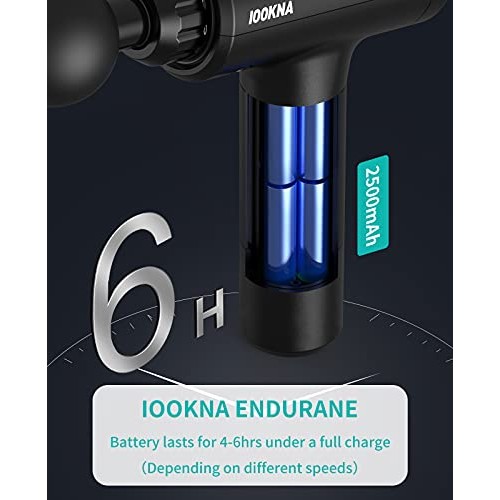 IOOKNA Massager Gun, Deep Tissue Percussion Massager for Pain Rel...
