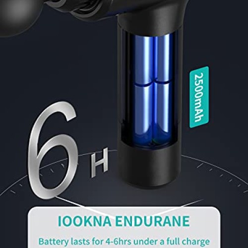 IOOKNA Massager Gun, Deep Tissue Percussion Massager for Pain Rel...
