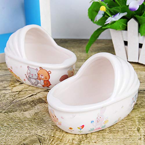 iplusmile Hamster Sand Bathroom Ceramic Dust Bath Container Small...