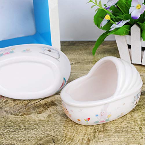 iplusmile Hamster Sand Bathroom Ceramic Dust Bath Container Small...