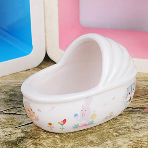 iplusmile Hamster Sand Bathroom Ceramic Dust Bath Container Small...