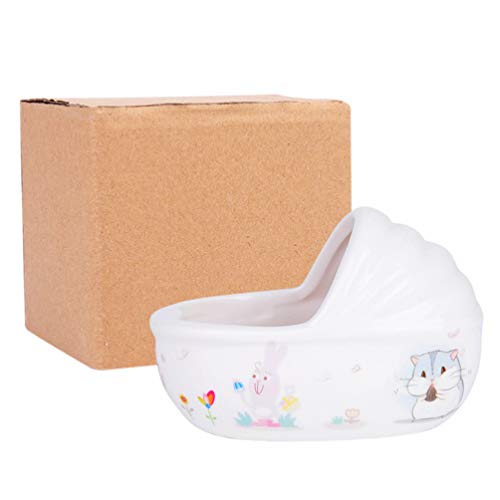 iplusmile Hamster Sand Bathroom Ceramic Dust Bath Container Small...
