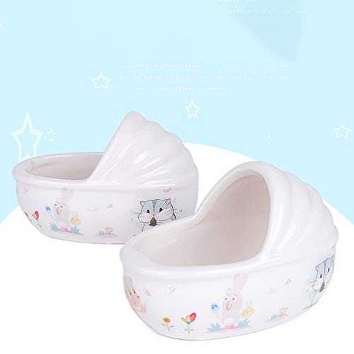 iplusmile Hamster Sand Bathroom Ceramic Dust Bath Container Small...