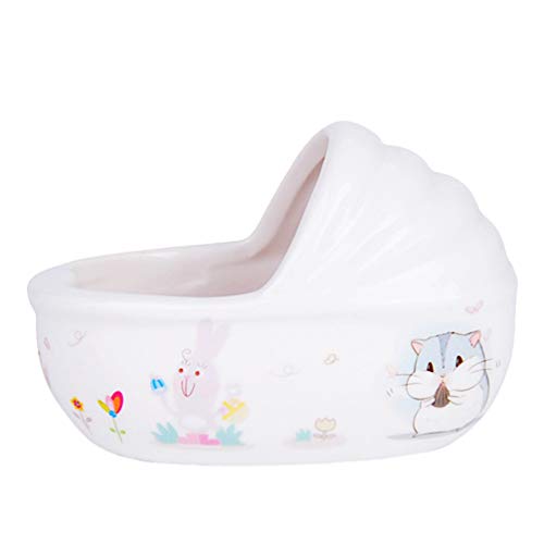 iplusmile Hamster Sand Bathroom Ceramic Dust Bath Container Small...