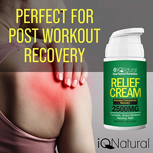 Arnica Pain Relief Cream - Natural Hemp Oil Extract Lotion for Jo...