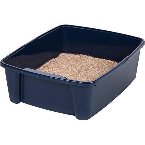 IRIS Open Litter Box, Blue