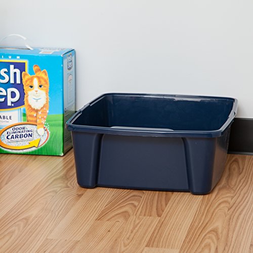 IRIS Open Litter Box, Blue