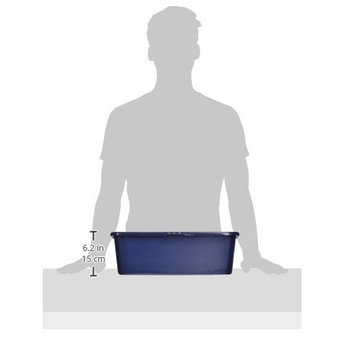 IRIS Open Litter Box, Blue