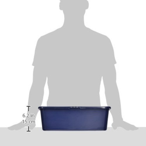 IRIS Open Litter Box, Blue