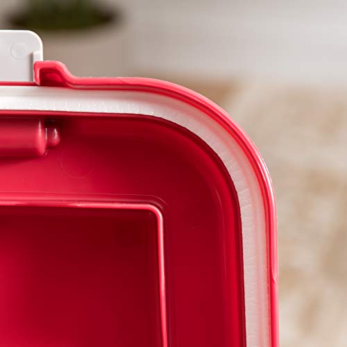 IRIS USA 3Piece Airtight Pet Food Container Combo, Red MP-8/MP-1/...