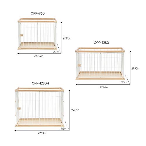 IRIS USA 589725 OPP-960 Wire Open Pet Pen, Medium, White