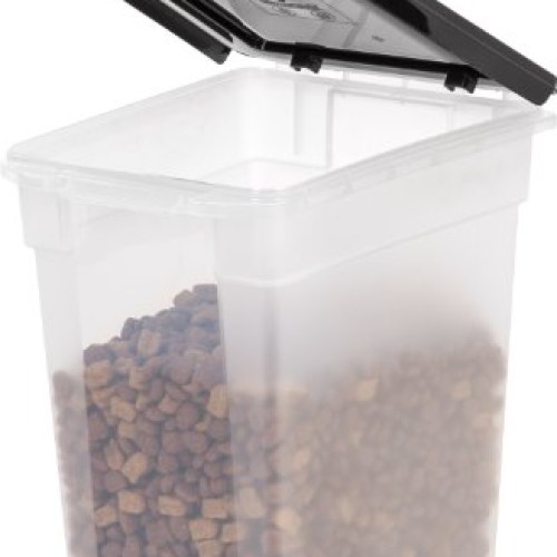 IRIS USA Airtight Pet Food Container and Food Scoop Combo, Navy M...