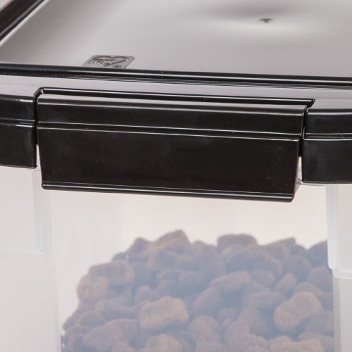 IRIS USA Airtight Pet Food Container and Food Scoop Combo, Navy M...