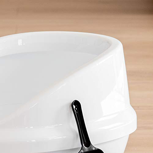 IRIS USA Pne-500H Large Shielded Litter Pan, White