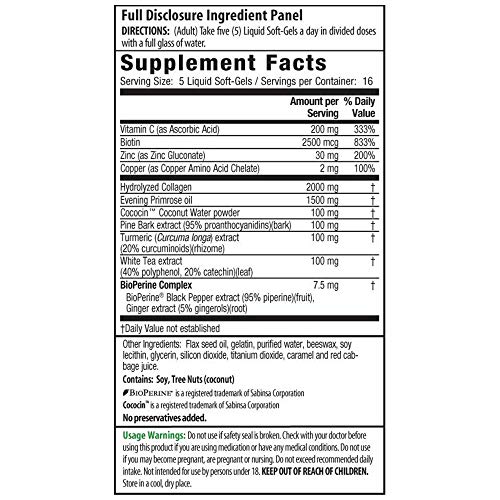 Irwin Naturals Deep Tissue Collagen-Pure Intense Skin Nourishment...