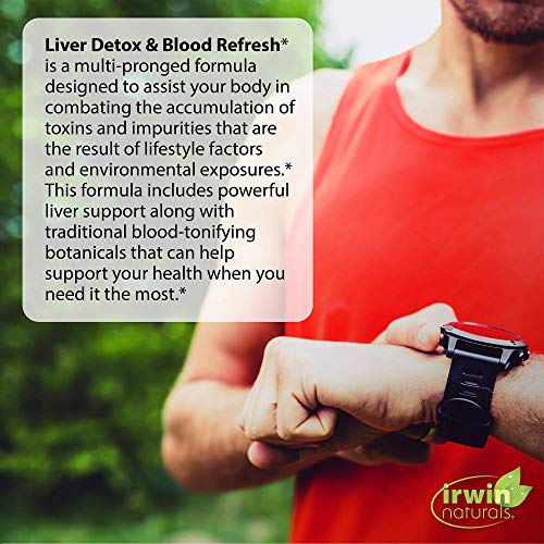 Irwin Naturals Liver Detox & Blood Refresh Powerful Herbal Whole-...