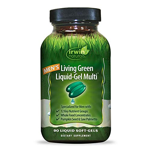 Irwin Naturals Mens Living Green Liquid-Gel Multi - 70 Essential...