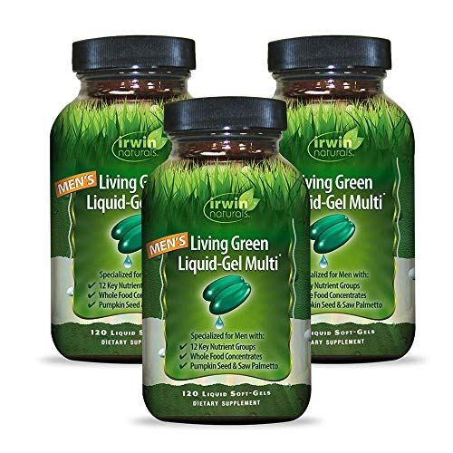 Irwin Naturals Mens Living Green Liquid-Gel Multi - 70 Essential...