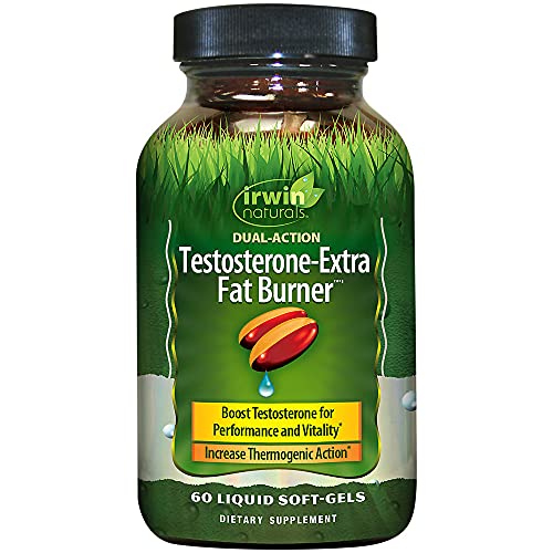 Irwin Naturals Testosterone-Extra Fat Burner, 60 Liquid Soft-Gels