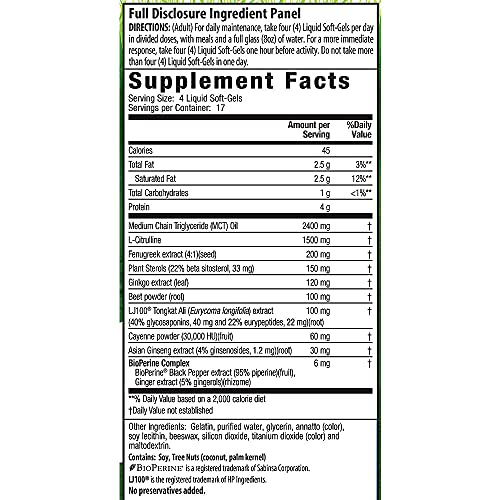 Testosterne Mega-Boost Red Irwin Naturals 68 Softgel