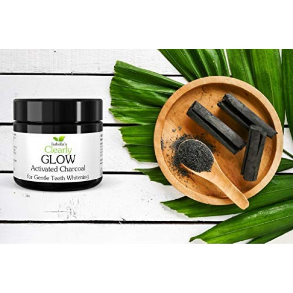 Clearly Glow Coconut, Teeth Whitening Activated Charcoal Powder |...