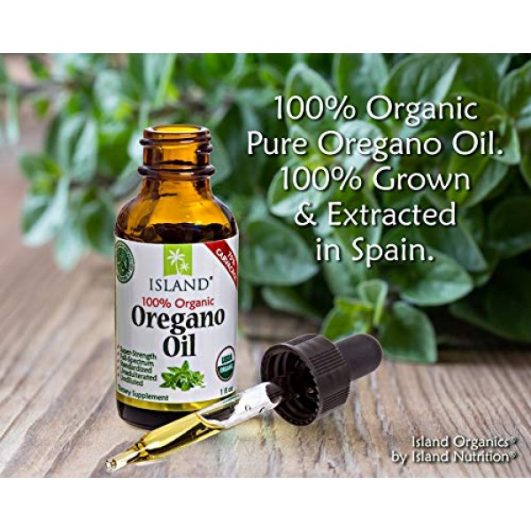 Island Nutrition, Oregano Oil Organic Liquid Drops - 100% Pure & ...