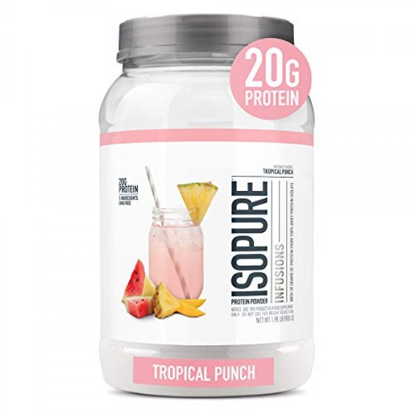 ISOPURE INFUSIONS, Refreshingly Light Fruit Flavored Whey Protein...