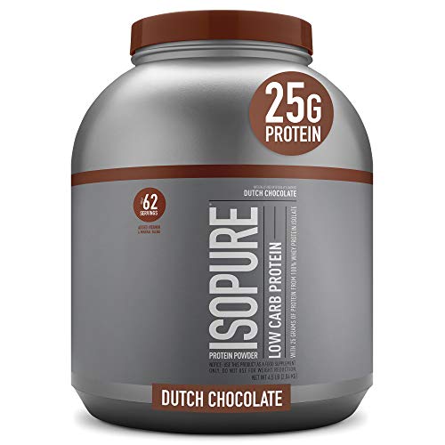 Isopure Low Carb, Vitamin C and Zinc for Immune Support, 25g Prot...