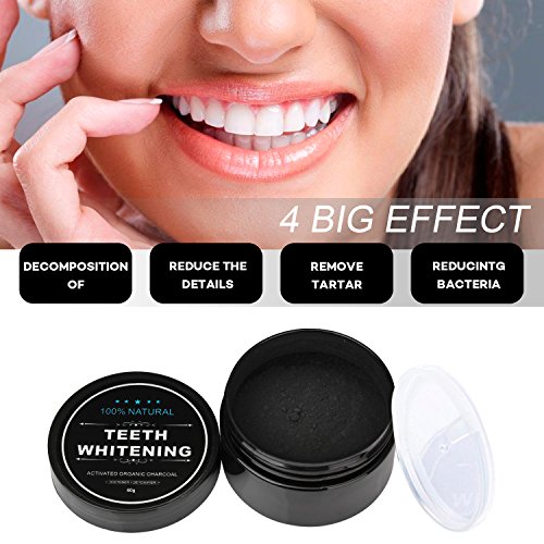 ISUDA All Natural Teeth Whitening Powder with Coconut Activated C...